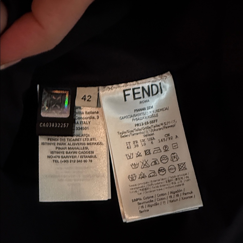 Fendi Black Smocked Top - Picture 7 of 9